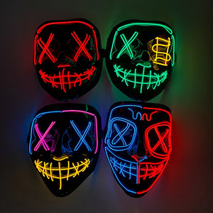Wireless Halloween Neon LED Purge Mask - Lil Miami