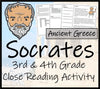 Socrates Close Reading Activity
