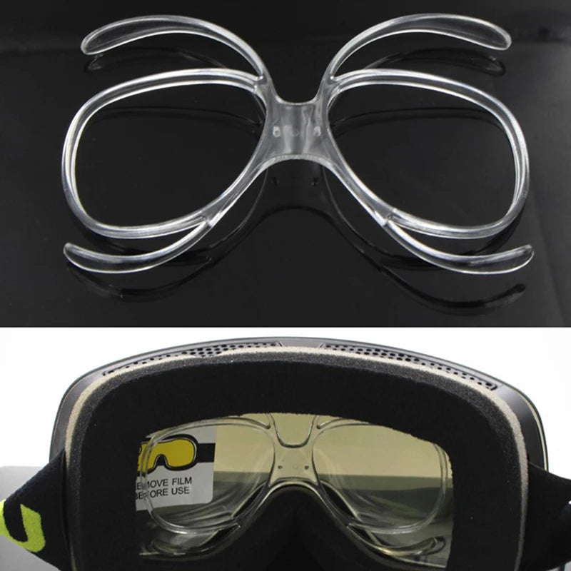 Ski Goggles Myopia Frame Insert – Flexible Optical Adapter for Prescription Lenses