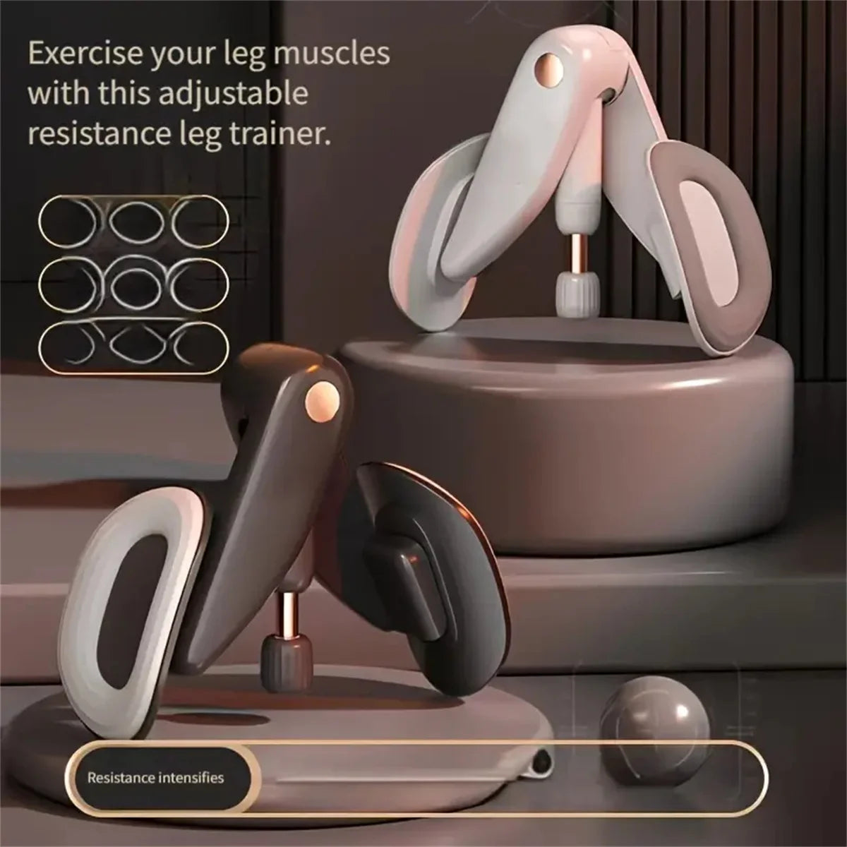 Hydraulic Leg & Pelvic Floor Muscle Trainer - Exercise Device for Strength and Toning