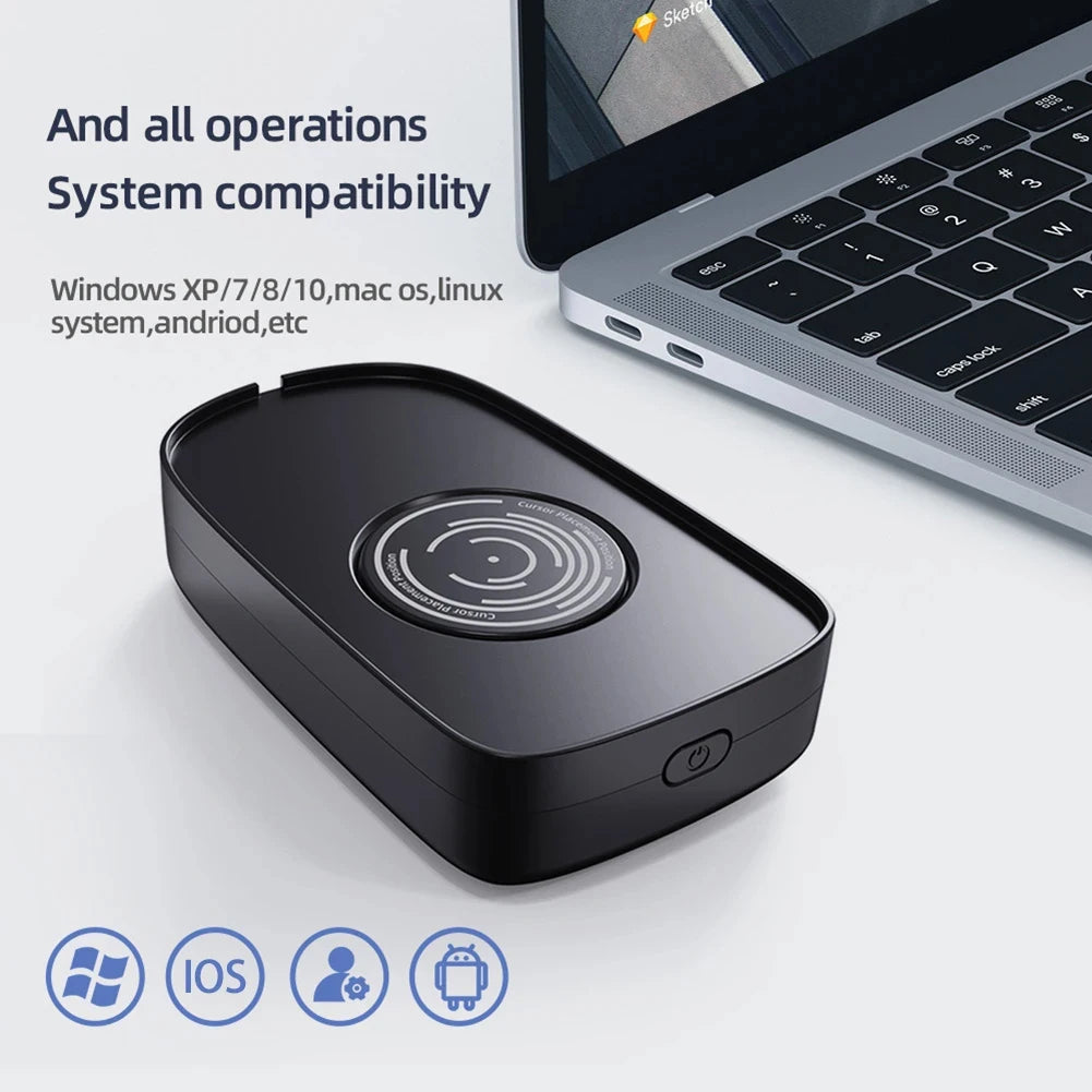 Undetectable Mouse Jiggler 5V 1A – Wired & Wireless Mouse Mover for PC, Keeps Computer Active & Awake
