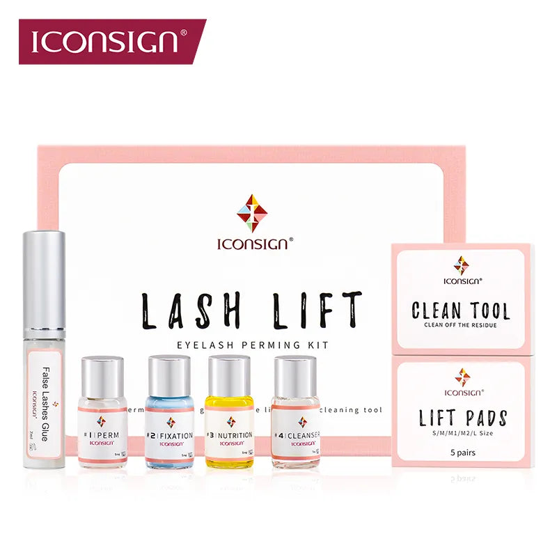 ICONSIGN Lash Lift Kit: Lifting Eyelash Enhancer - Perm Eye Makeup, Customizable with Your Logo