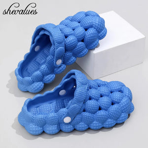 Shevalues Women's Bubble Ball Clogs - Cute Summer Sandals with Massage EVA Slides - Fashionable Closed Toe Beach Shoes - CongoBasinGroup.com