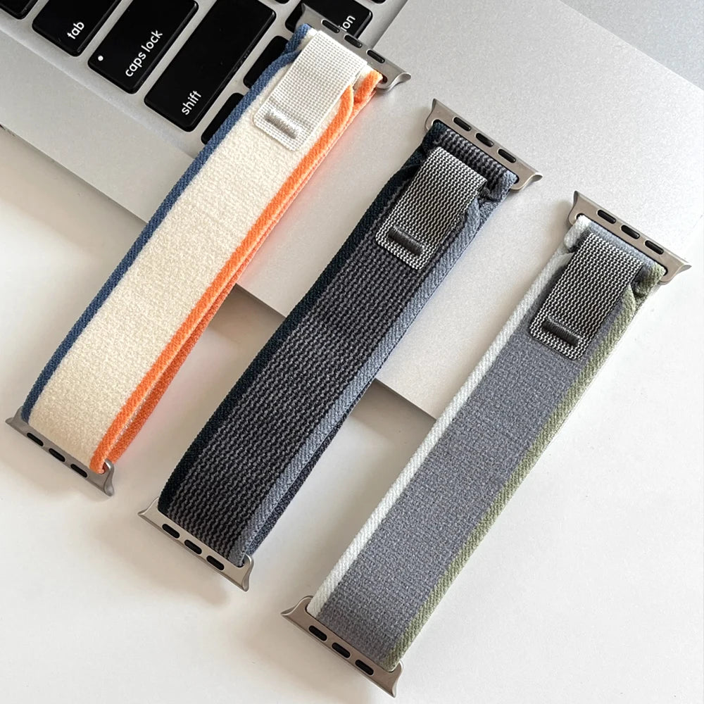 Trail Loop Strap for Apple Watch – Adjustable Band for 49mm 45mm 44mm 42mm 41mm 40mm, Compatible with Series 9 8 7 6 SE 5 4 3