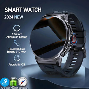 1.85" Ultra HD Smartwatch — GPS Tracking, Bluetooth Call, 710mAh Battery Sports Fitness Watch for Huawei & Xiaomi - CongoBasinGroup.com