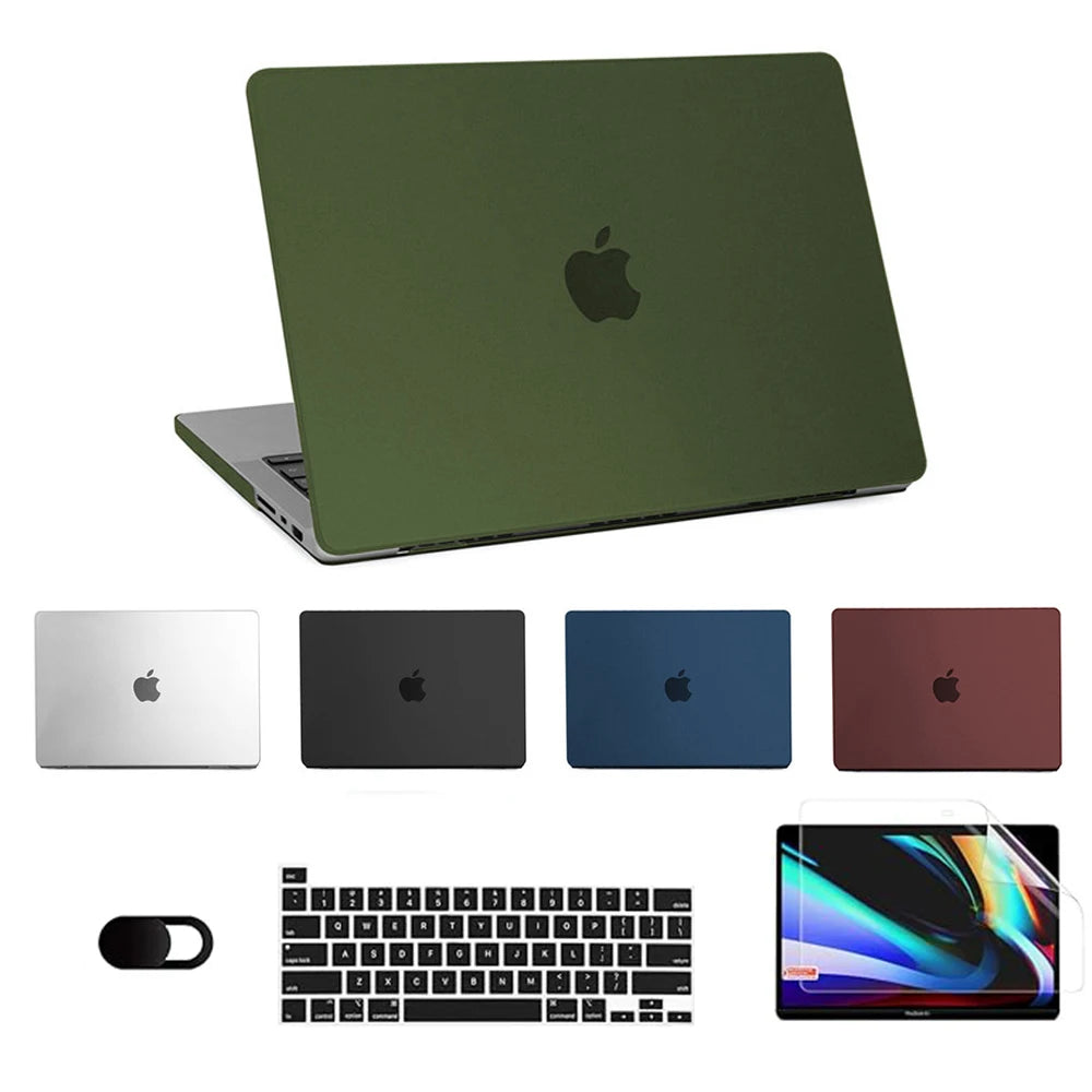2024 Ultra Thin Hard Shell Laptop Case for MacBook Air 13 & MacBook Pro 14 β M3, M2, M1 Chip, A2941 Cover