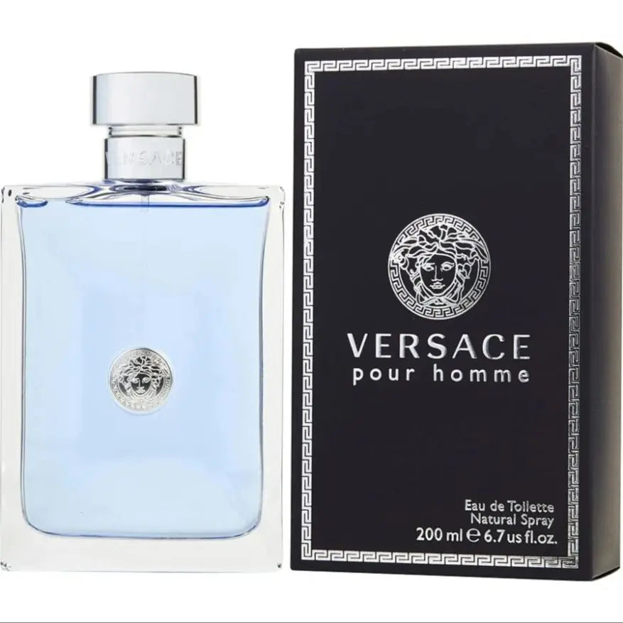 Versace Men's Perfume 200ml – Classic Woody Fragrance for Men, Eponymous Signature Scent for Boys