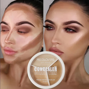 Waterproof Concealer Cream Palette – Long-Lasting Full Coverage for Acne, Dark Circles & Spots, Moisturizing Face Makeup - CongoBasinGroup.com