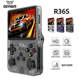 R36S Retro Handheld Video Game Console - 3.5 Inch IPS Screen - Linux System - 64GB Games - Portable Pocket Video Player - CongoBasinGroup.com