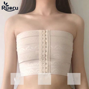 Ruoru Breathable Strapless Chest Binder | Tube Bust Compression for Trans Les, Tomboy, Cosplay | Cos Man/Male Character Costume - CongoBasinGroup.com