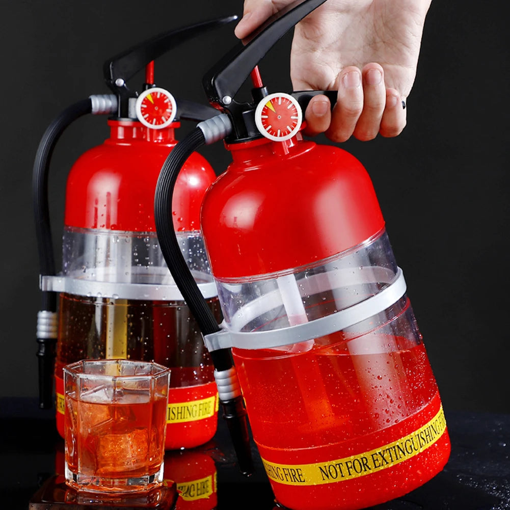1.5L Wine & Beer Drink Dispenser — Fire Extinguisher Style Pourer for Wine, Spirits & Party Beverages, Bar Accessory