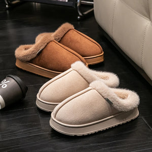 Fashion Women’s Fluffy Slippers – Warm Anti-Slip EVA Indoor Shoes with Thick Sole for Autumn & Winter - CongoBasinGroup.com