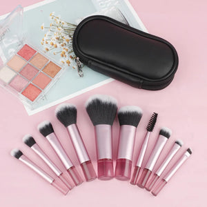 10Pcs Mini RT Makeup Brush Set: Powder, Eyeshadow, Foundation, Blush Blender, Concealer - Professional Beauty Tools - CongoBasinGroup.com