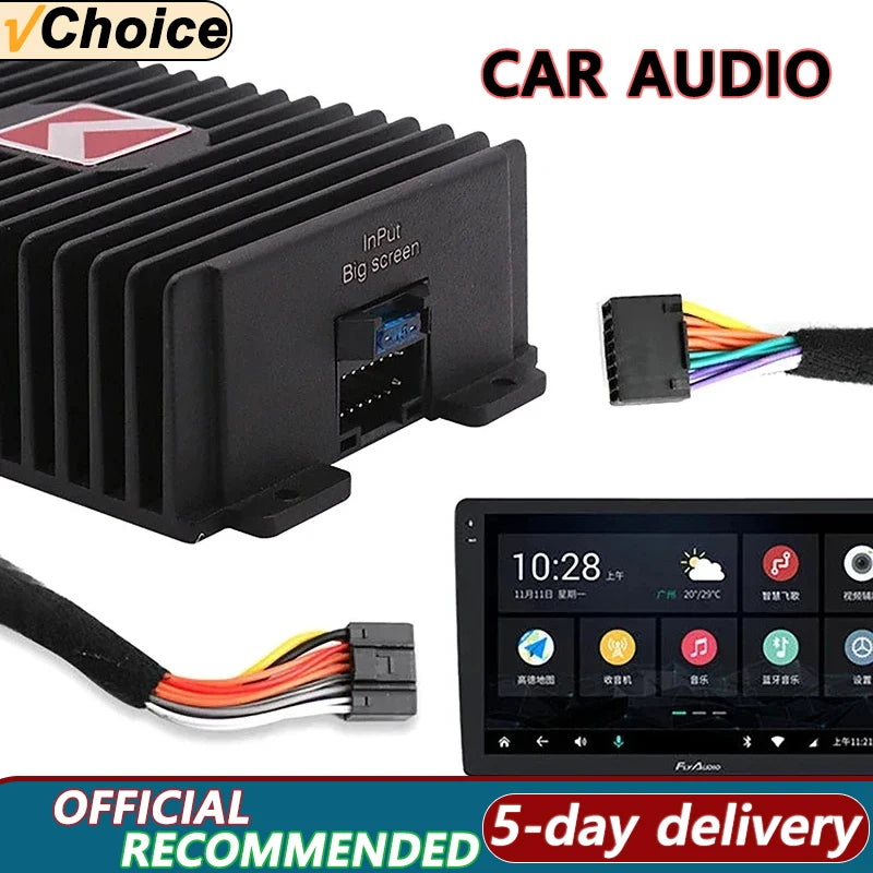 Car DSP Amplifier Hi-Fi Booster – 4*80W Digital Sound Processor for Android, Subwoofer & Car Stereo Audio System