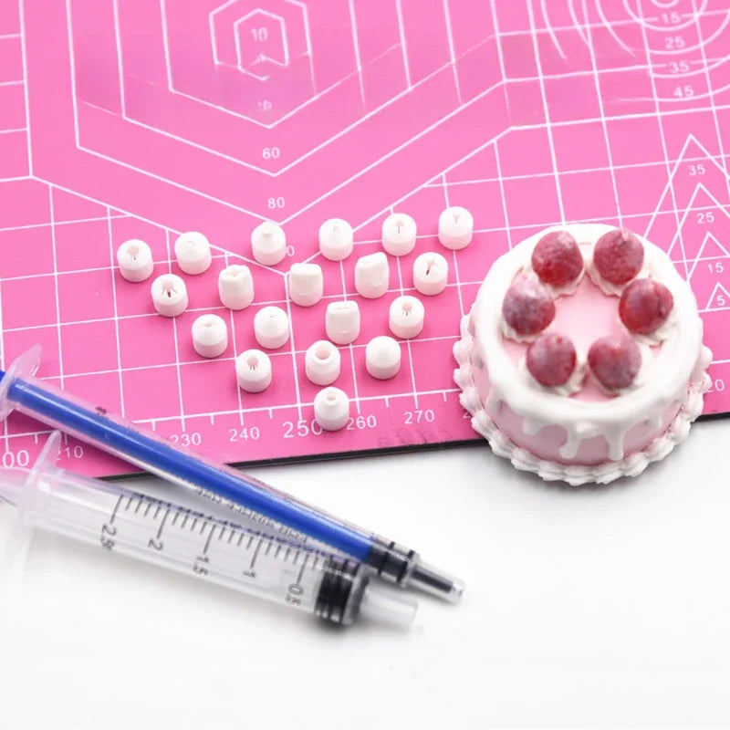 19PCS Mini Nozzle Set – Pottery Clay, Dessert, Food, and Toy Piping Tips for DIY Miniature Cakes
