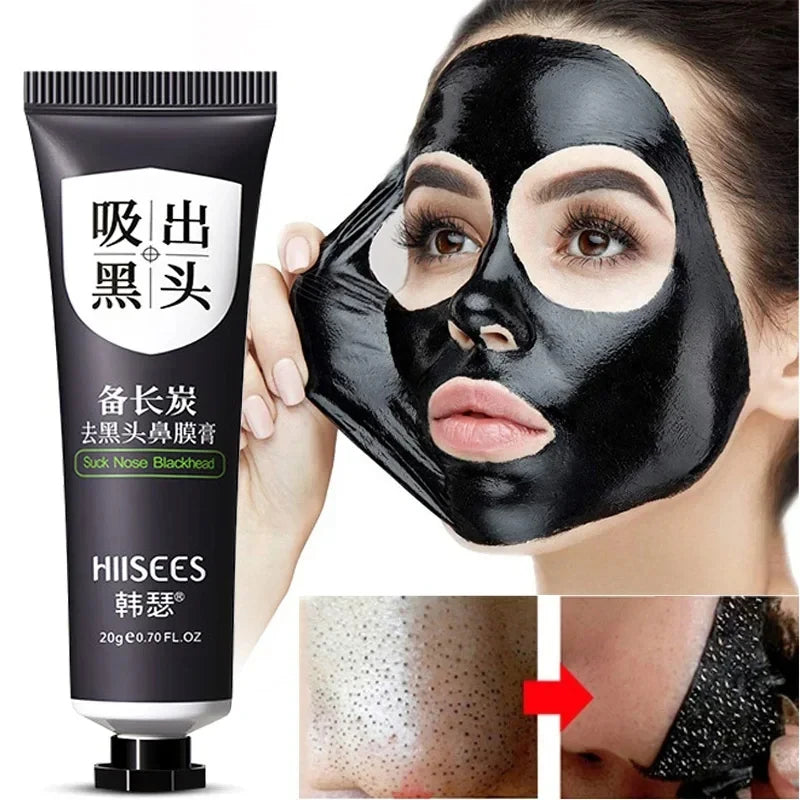 Blackhead Remover Mask - Facial Pore Shrinking & Acne Treatment, Peel-Off Gel for Nose & Skin Care (20g)