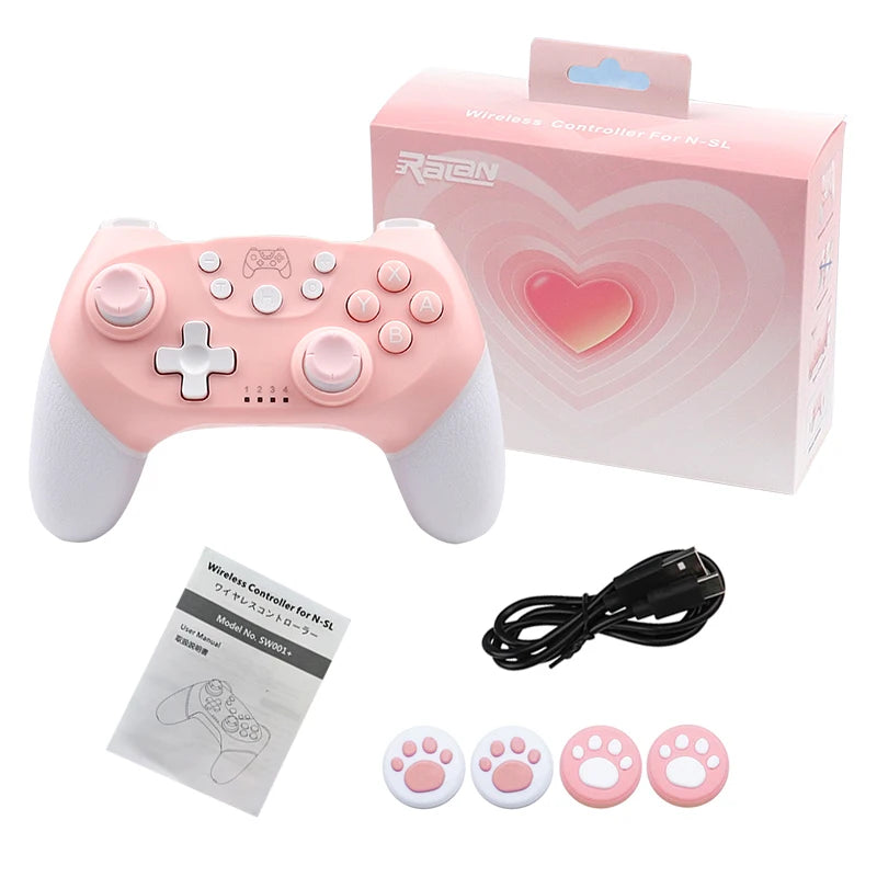 BT Wireless Game Controller for Switch Pro Lite OLED | Gamepad Joystick for PC Gaming | Programmable Wake-Up Function | Enhanced Gaming Experience
