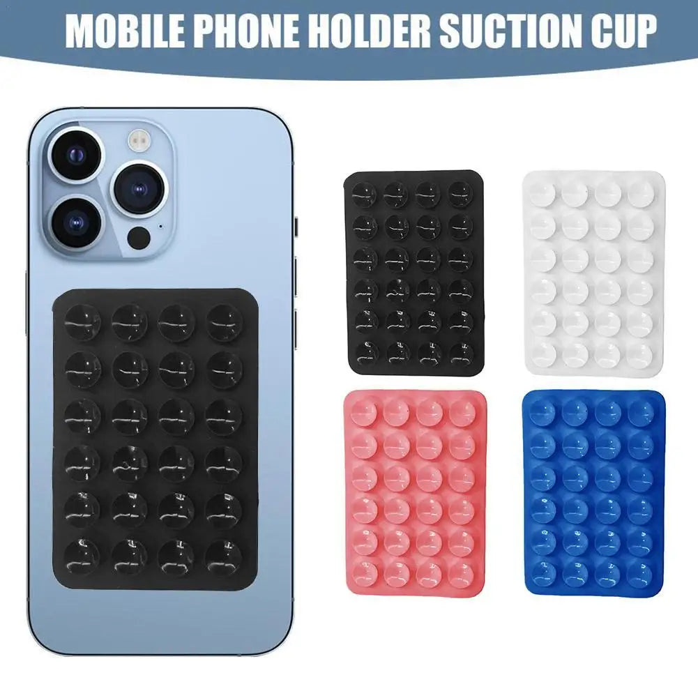 Multifunctional Silicone Suction Cup for Mobile Phones – 24 Square Single-Sided Anti-Slip Holder Mount