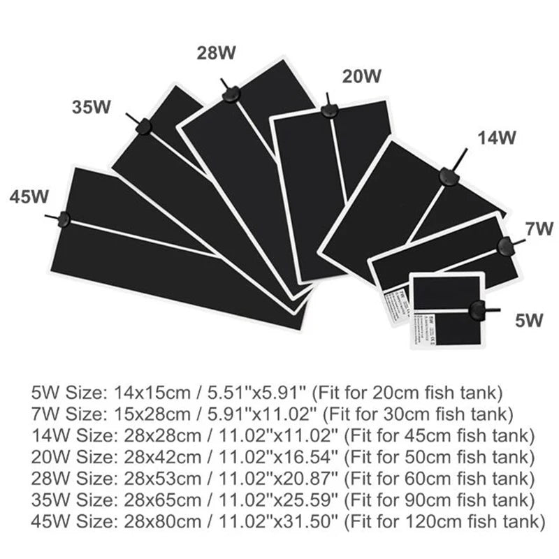 Adjustable 5-45W Terrarium Heat Mat for Reptiles with Temperature Controller - Climbing Pet Heating Pad