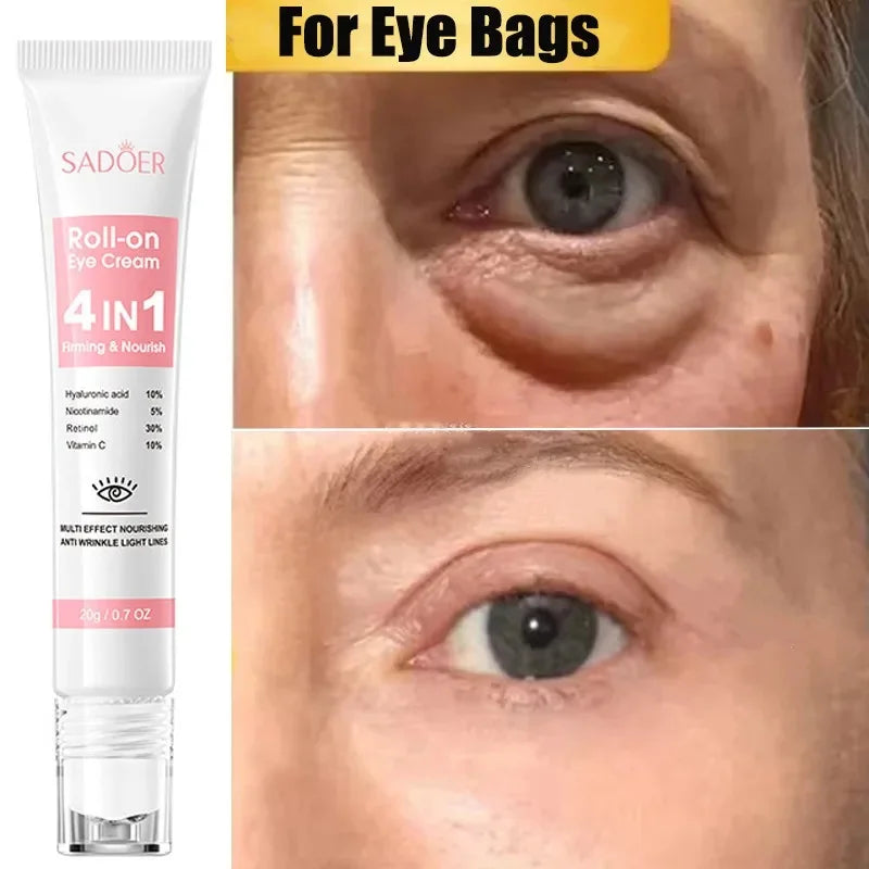 Instant Eye Bag Removal Cream – Collagen, Anti-Wrinkle, Dark Circle & Puffiness Treatment for Firming and Brightening