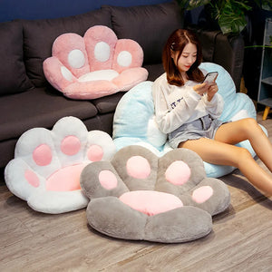 Cat Paw Chair Cushion | Lovely Cat Paw-Shaped Cozy Seat Pad and Floor Pillow | Adorable Chair Cushion for Comfort - CongoBasinGroup.com