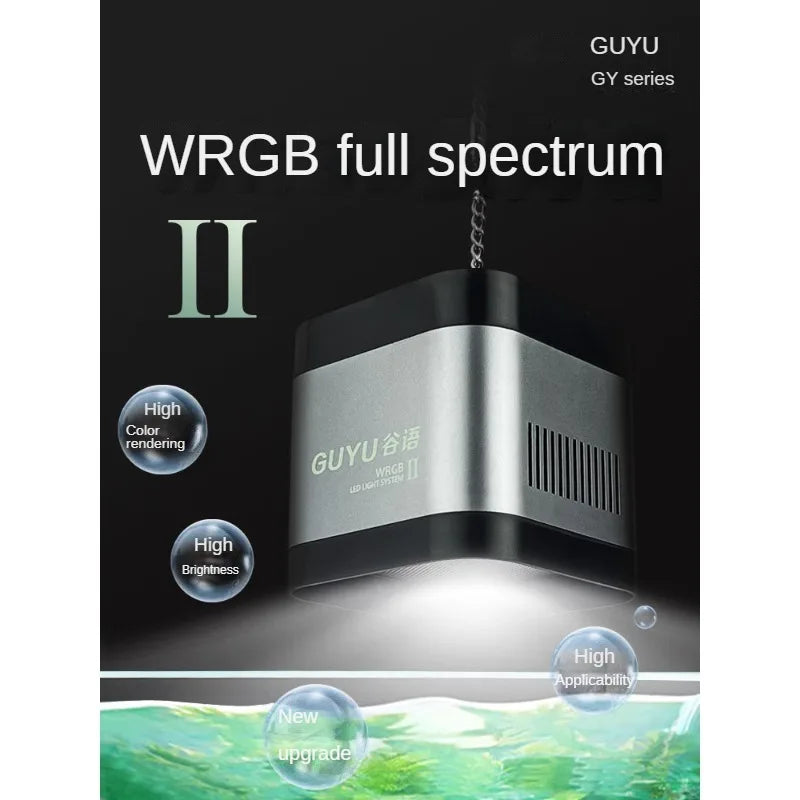New Aquarium LED Water Grass Lamp – WRGB Full Spectrum, 8500K Algae Downlight for Native Stream Fish Tanks, 25/35/65W