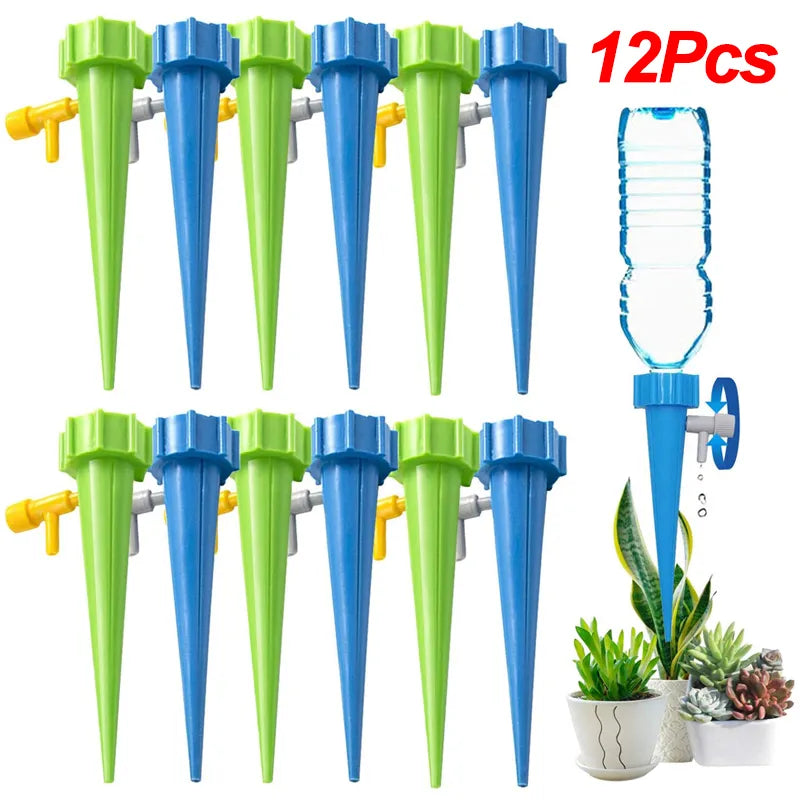 Adjustable Automatic Drip Irrigation System - Self-Watering Spike for Flowers and Plants, Ideal for Greenhouse and Garden Use