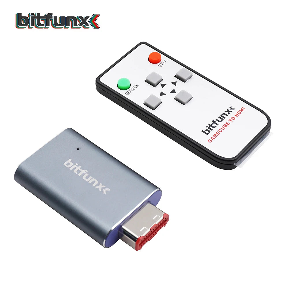 Bitfunx GC Video HDMI Adapter – Digital AV to HDMI Converter for Nintendo GameCube NGC DOL-001 Console