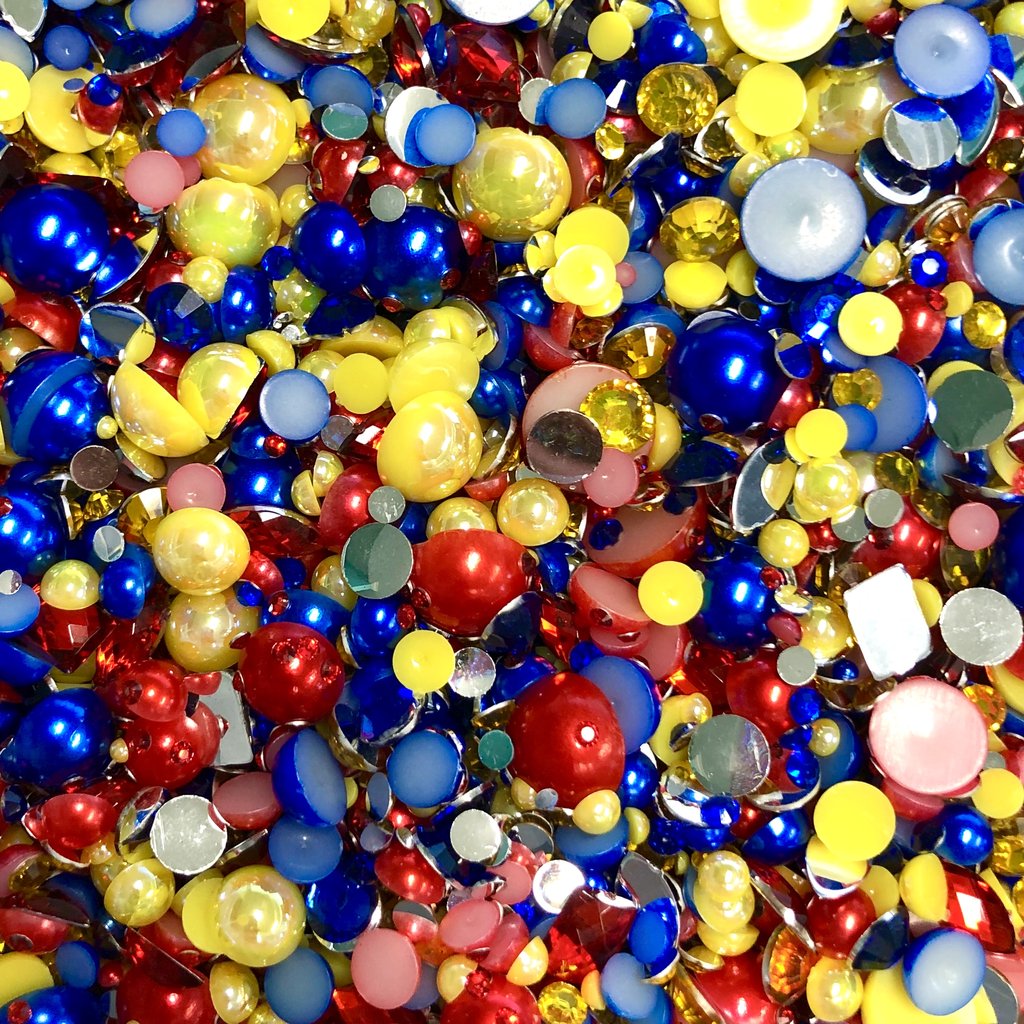 Mixed Size 3/4/5/6/8mm 1000Pcs Flat Back AB Pearls Half Round Imitation  Pearl Rhinestones Beads for Shoes, Mugs, Bottles, Tumblers, Craft  Decoreation…