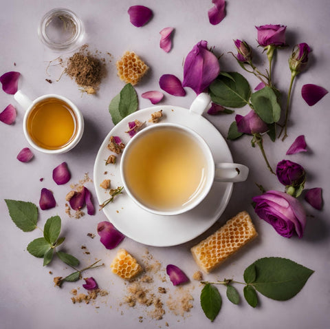 Honig & Marzipan Tee 100g I Honeybuschtee mit Mandeln - Teebild