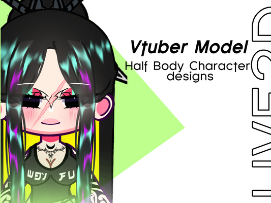 Vtuber Plus Size Body Base| Female Body Base| 4 Skin Tones From Light To  Dark| Cute Chibi Gacha Vtuber Base| Customisable Skin