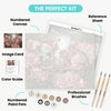 Kit Includes for Mermaid with Roses - Paint by Numbers Kit