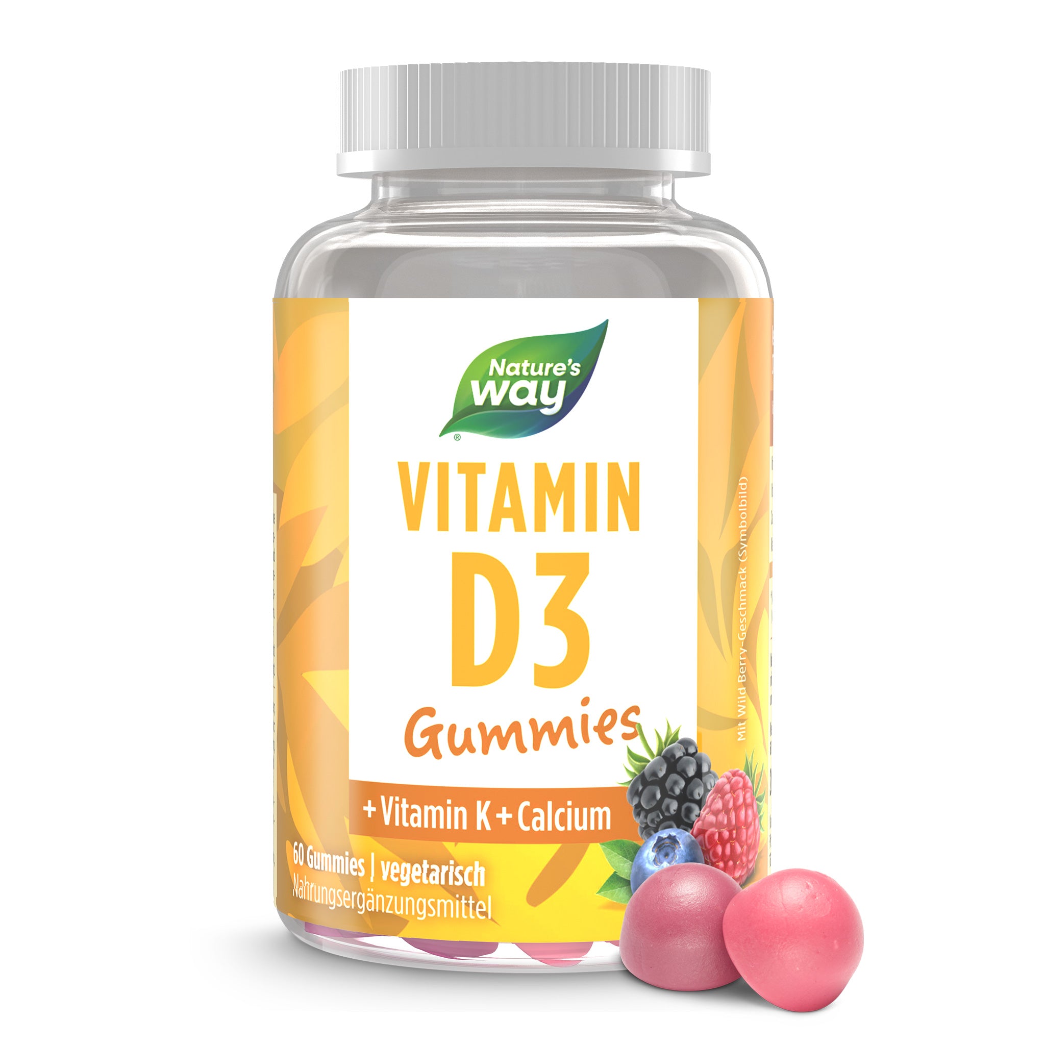 Gummies günstig Kaufen-Vitamin D3 Gummies. Vitamin D3 Gummies <![CDATA[Unsere Vitamin D Gummibärchen mit Wild Berry Geschmack versorgen dich mit hochdosiertem Vitamin D3 für ein gesundes Immunsystem¹ und sorgen zusammen mit Vitamin K, Calcium & Magnesium für normale Knochen