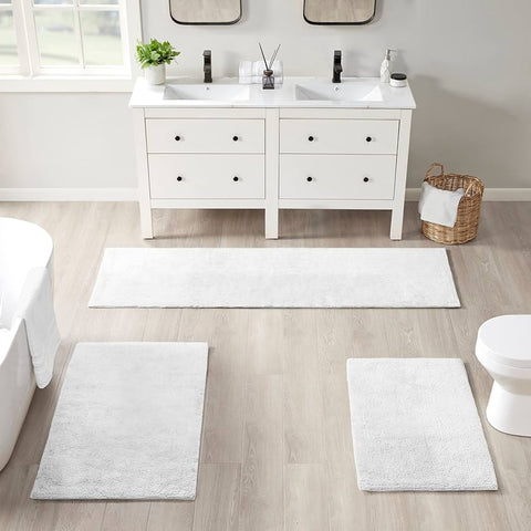 Lavish Home 100% Cotton Trellis 2-piece Bathroom Mat Set - 8357150