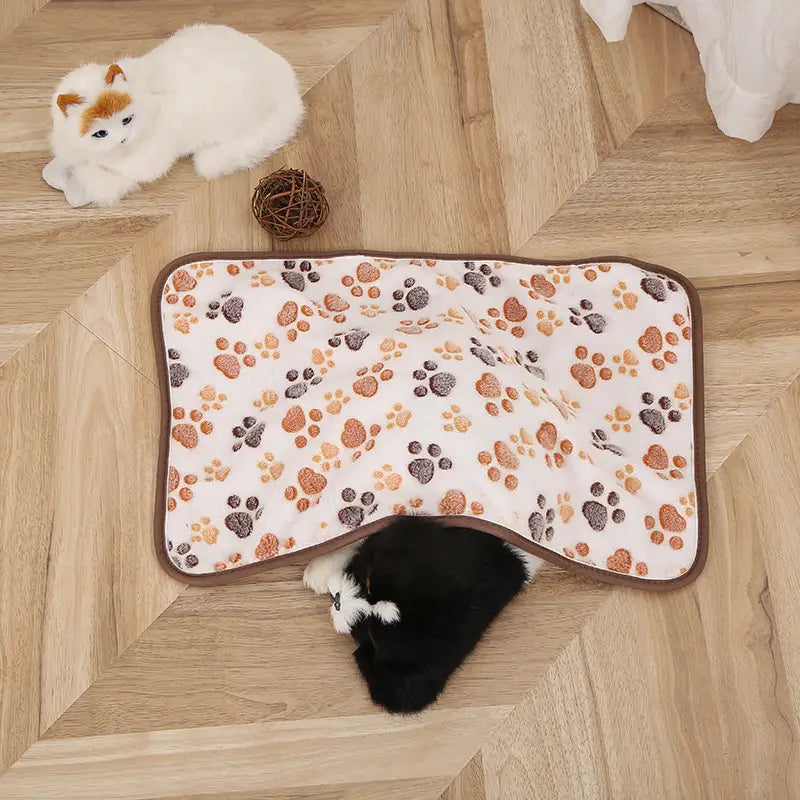 Pet Mat Warm Blanket Cartoon Double-sided Kennel