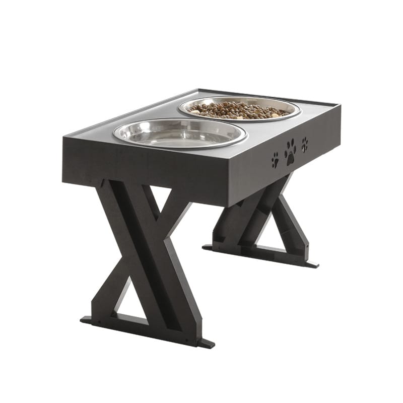 Adjustable Stainless Steel Pet Food Bowl