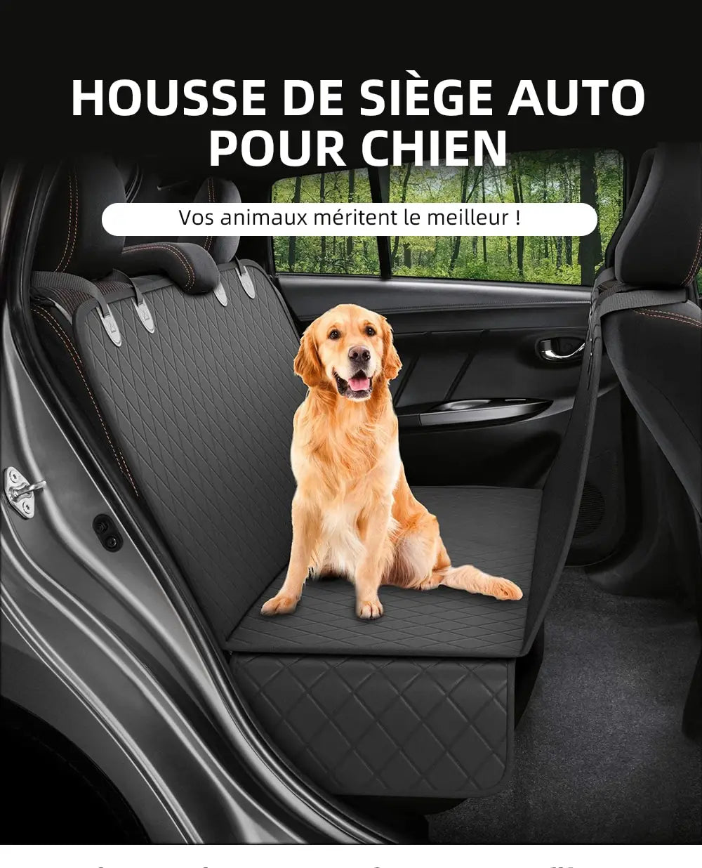 View Mesh Pet Car Seat Cover