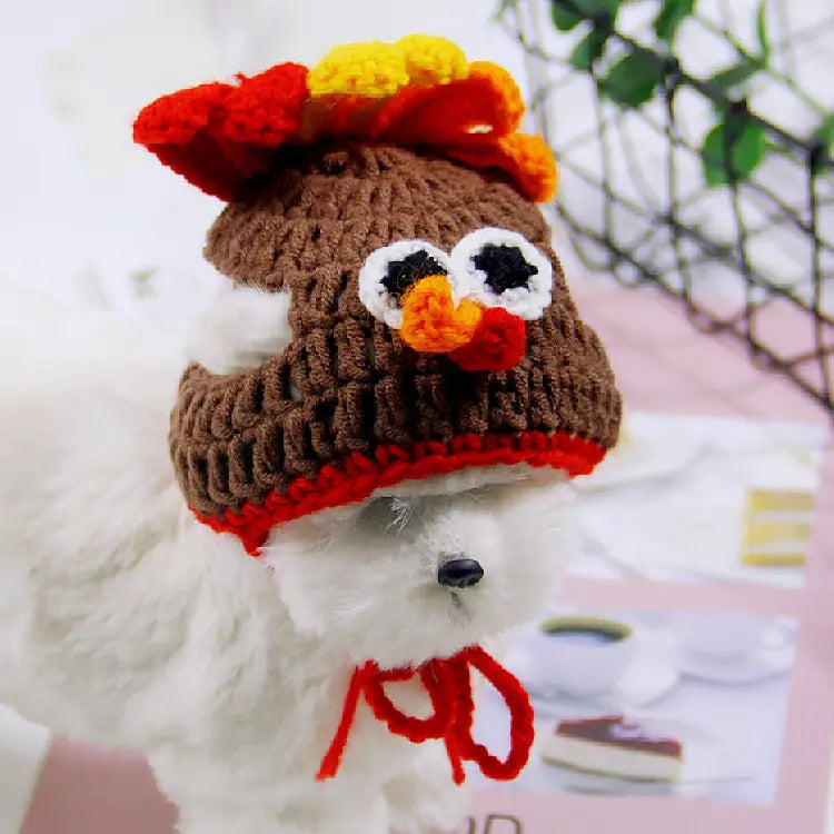 Spooky Halloween Pet Knitted Hat