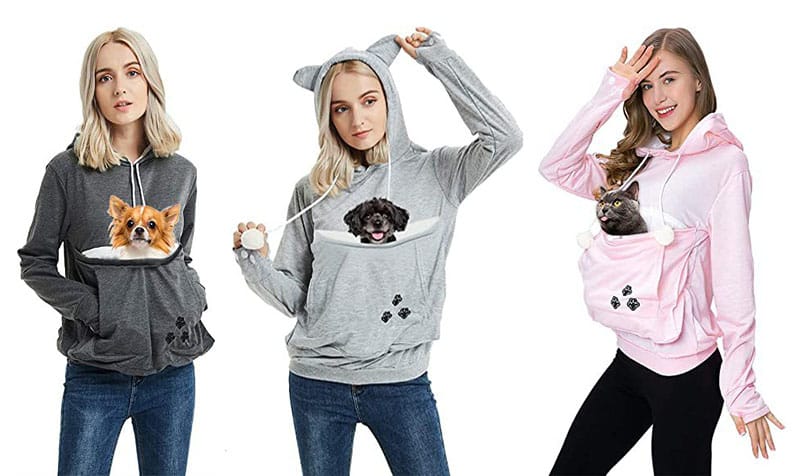 Women’s Hoodie with Pet Pocket