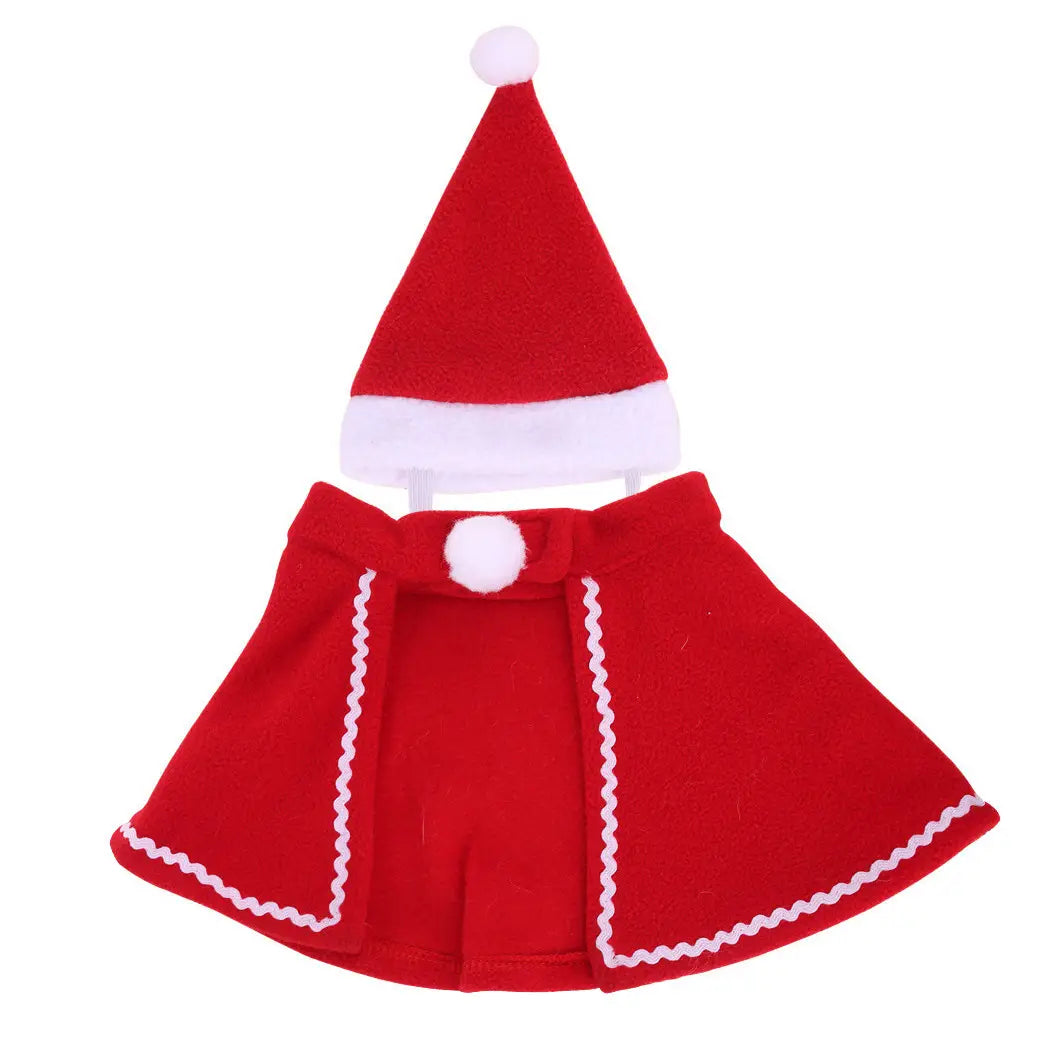 Stylish Red Dress Pet Dog Cloak Suit