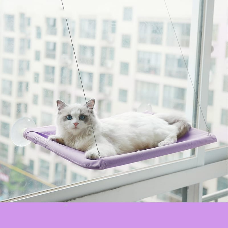 HangPurr Cat Window Hammock with Litter Sucker