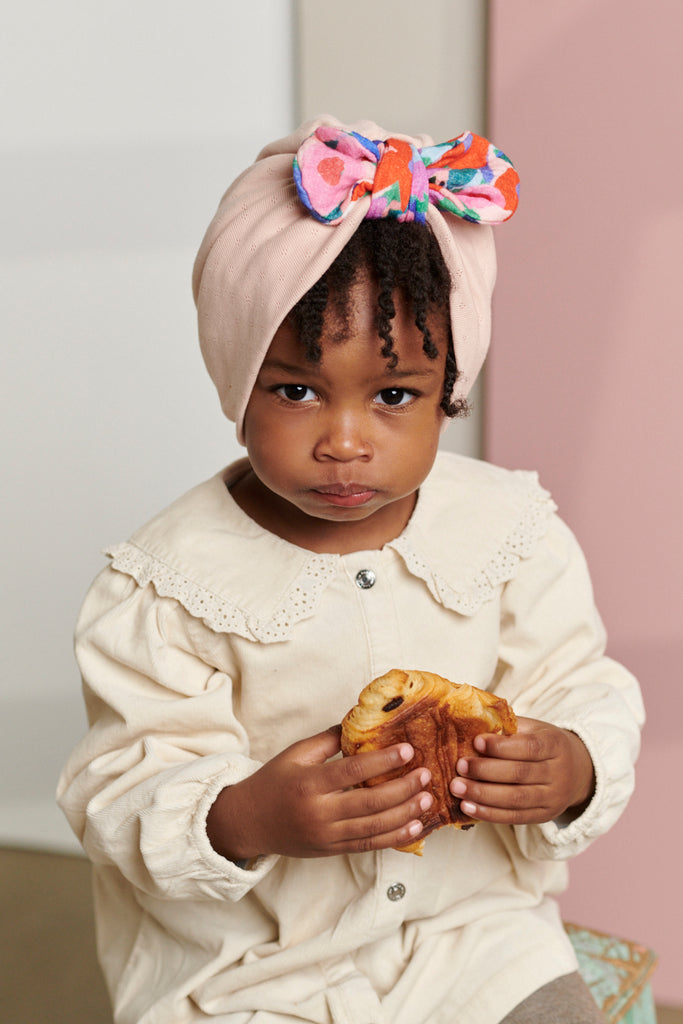 Bonnet turban côtelé coton - Bandeau, turban & barrette bébé
