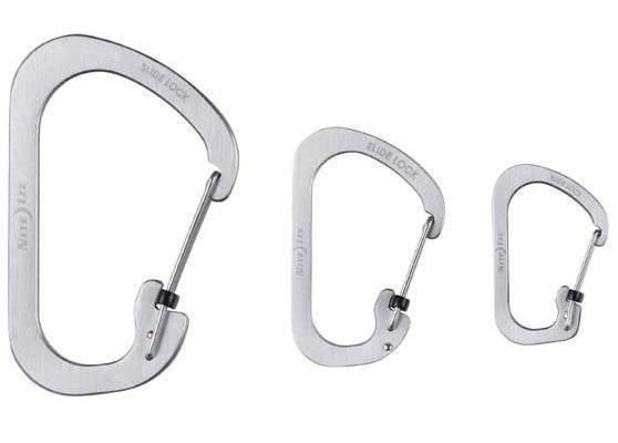 SlideLock Carabiner Combo - Stainless Steel - 3 Pack