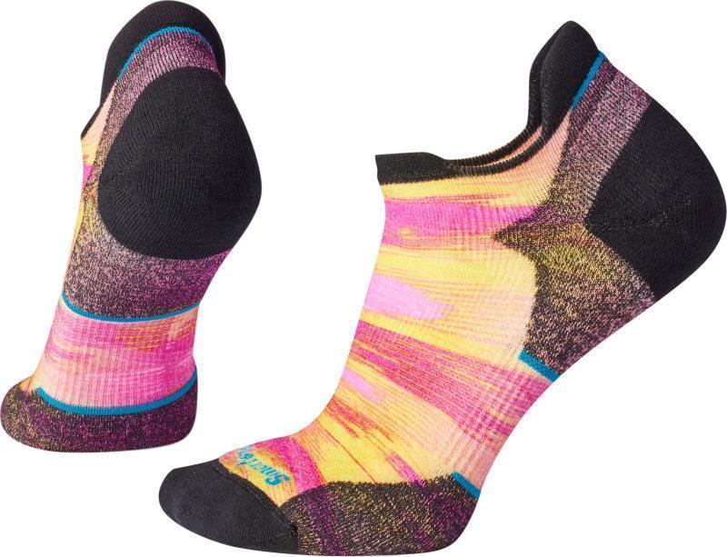 Run Targeted Cushion Brush Stroke Print Low Ankle Socks - Womens
