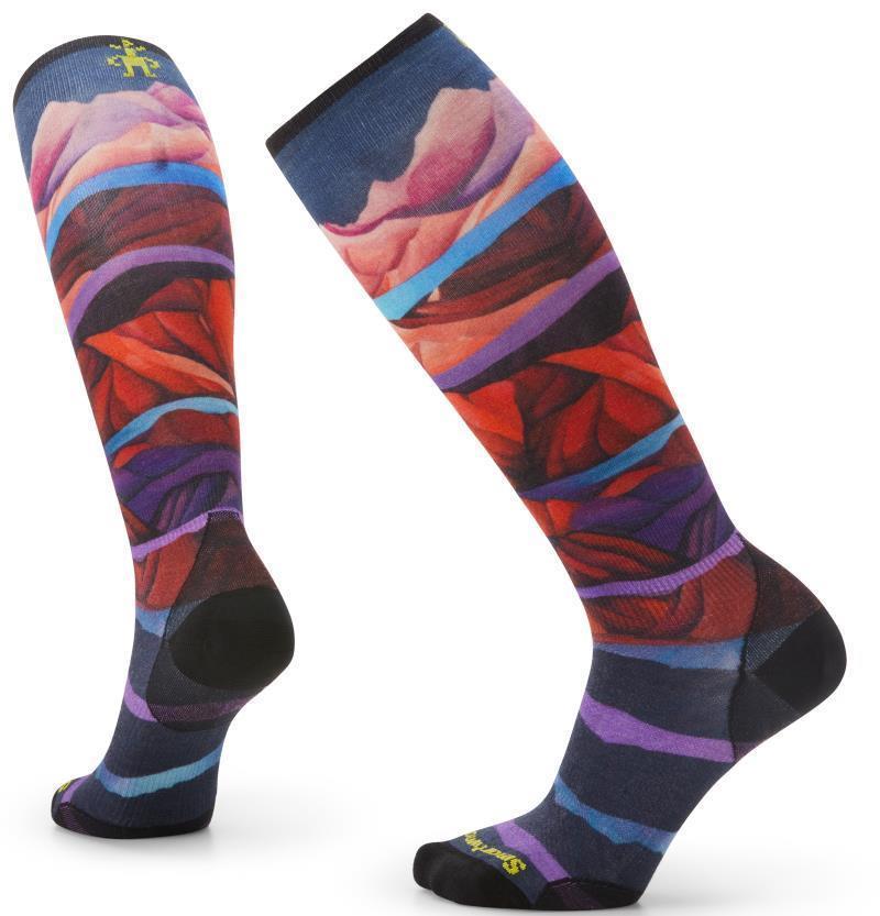 Ski Zero Cushion Print Over The Calf Socks - Womens