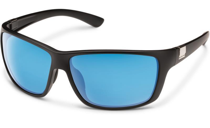 Councilman, Matte Black Frame, Polarized Blue Mirror Lens Tint