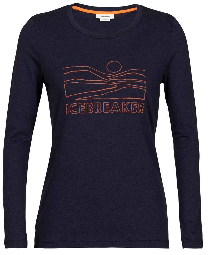 Central Classic LS Tee - icebreaker Sunset - Womens