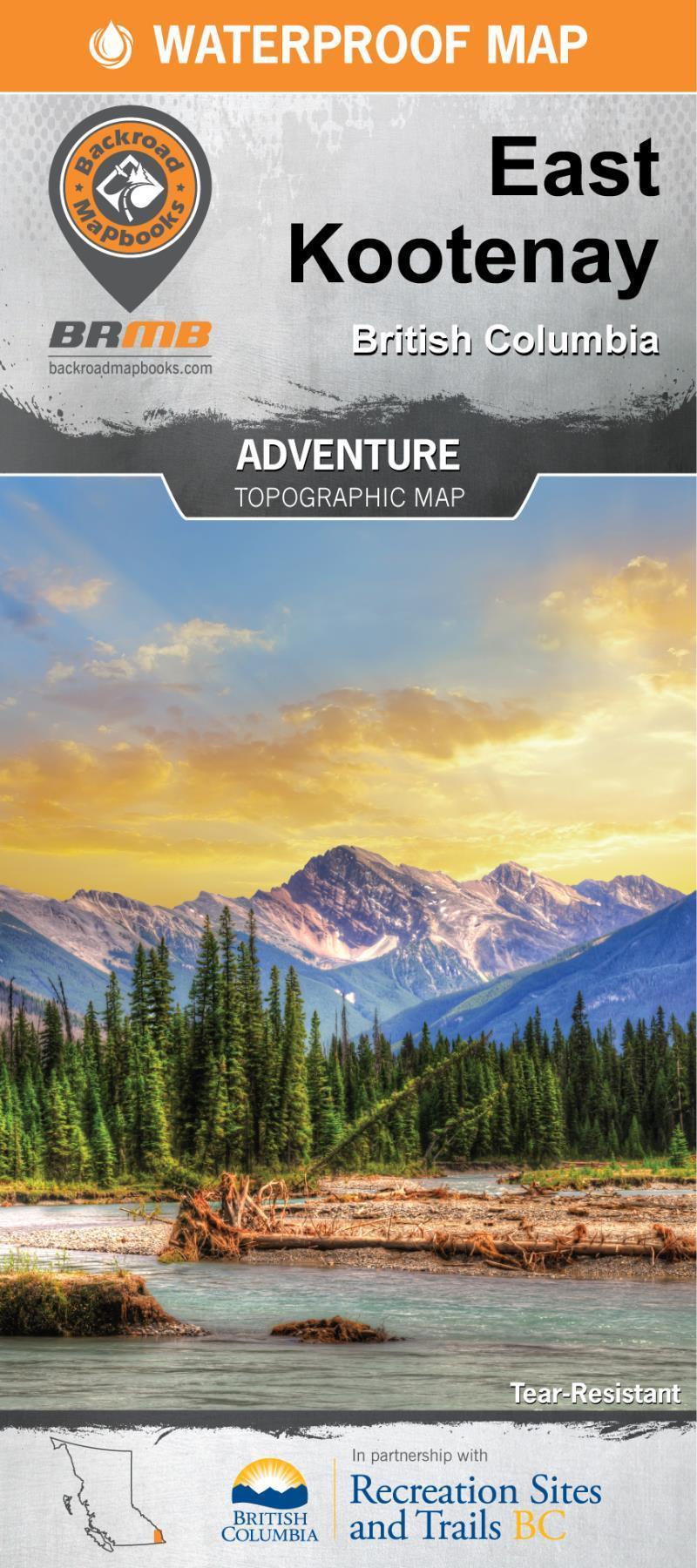Outdoor Recreation Map - East Kootenay BC - 1st Edition