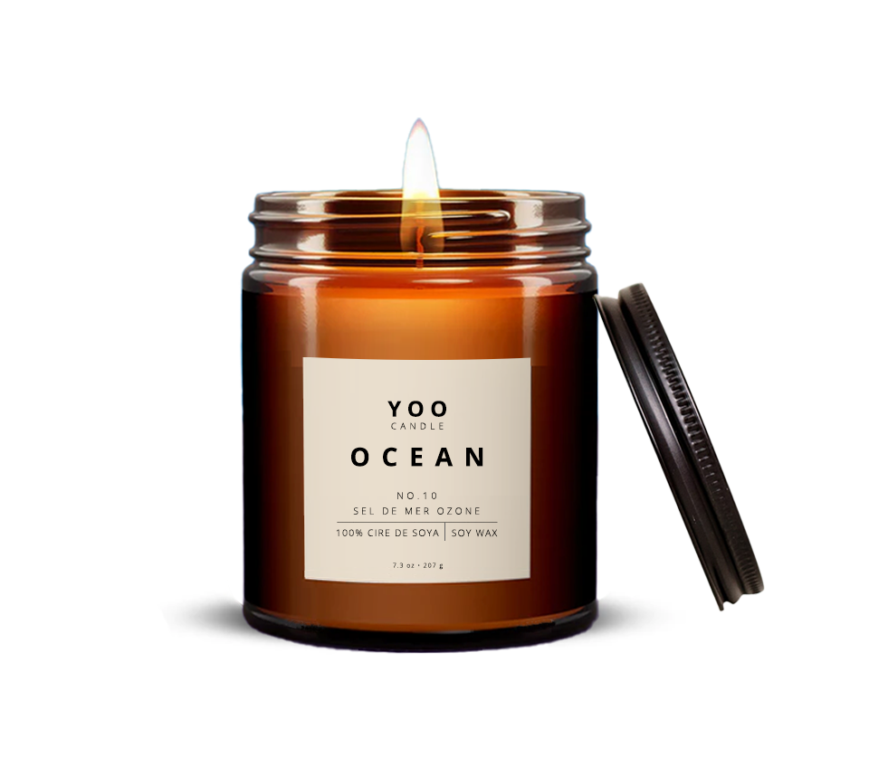 YOO OCEAN – 7.3 OZ Soy Wax Candle - Yoocandle product image