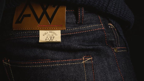 AW Athletic Selvedge Tom Raw close up| All Weather Selvedge